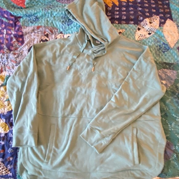 Hoodie with Deep Curved Hem - Picture 2 of 2